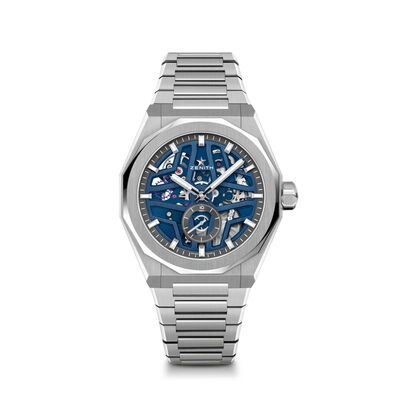 Zenith DEFY SKYLINE Watch Blue Dial Steel Bracelet, 41mm