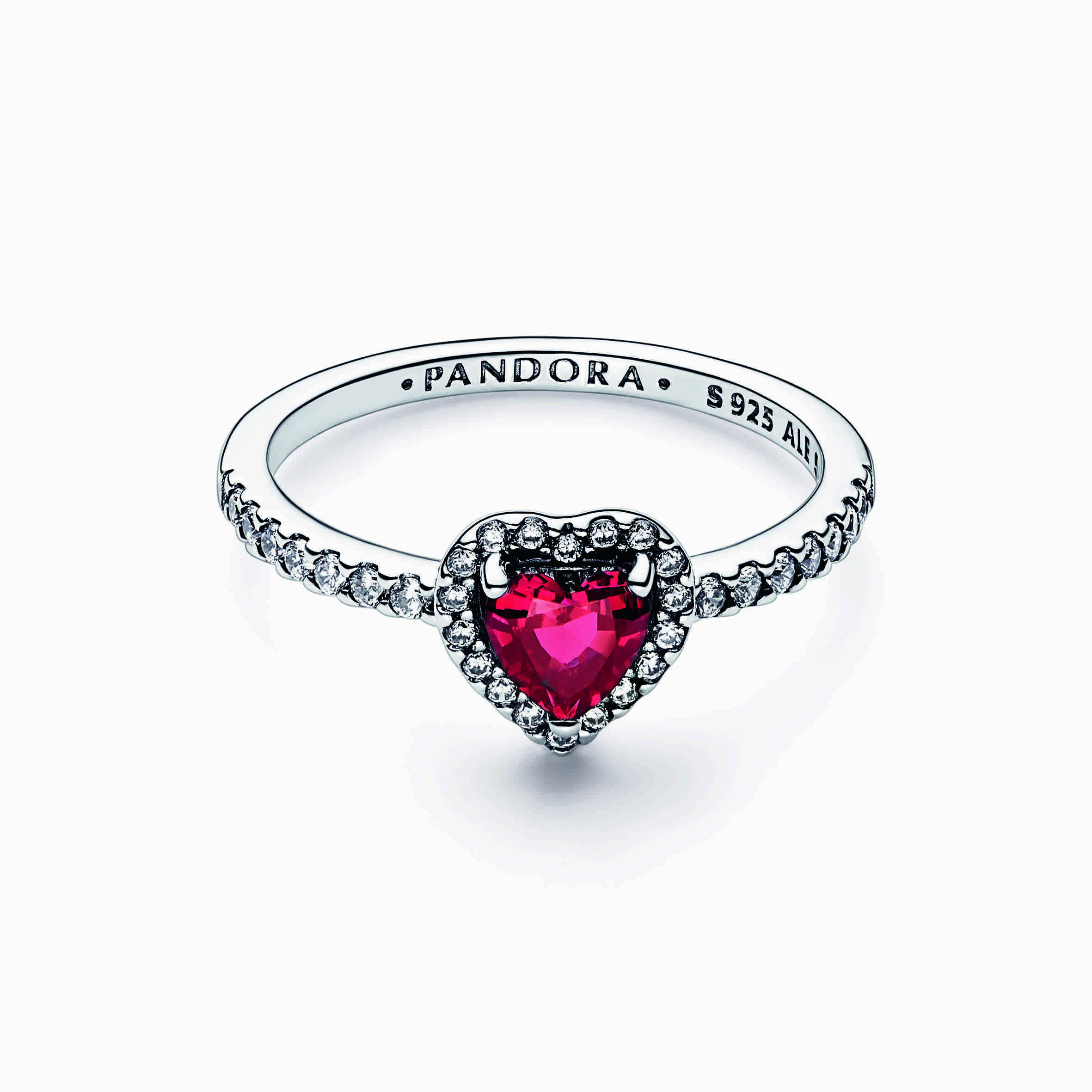 Elevated heart deals pandora ring