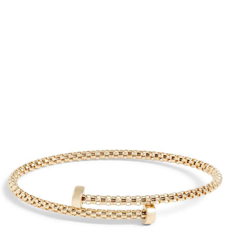 Toscano Flexy Bypass Bracelet, 14K Yellow Gold image number 0