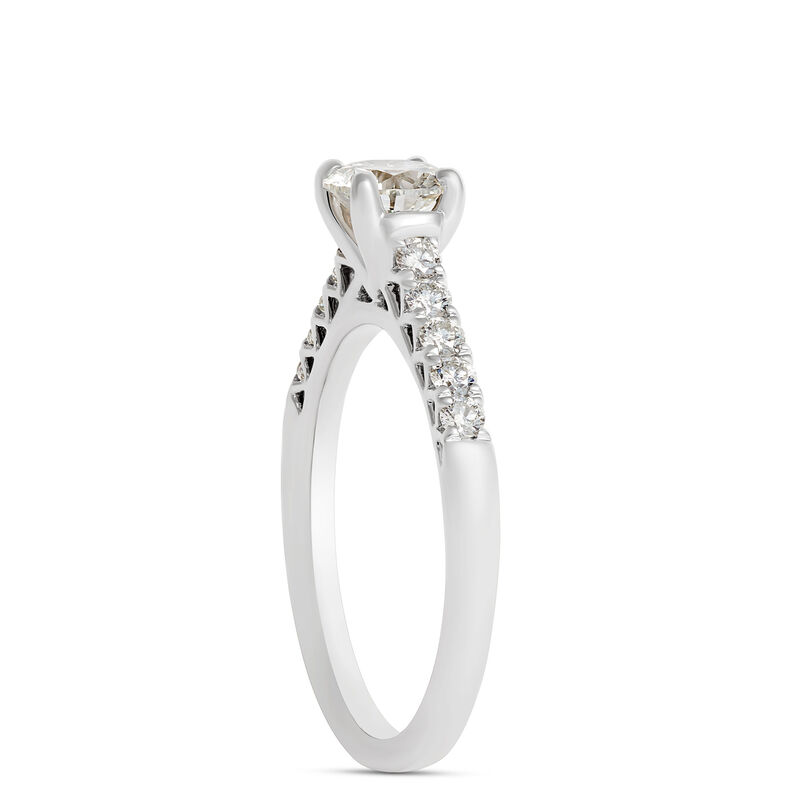 Round Diamond Engagement Ring, Platinum image number 1