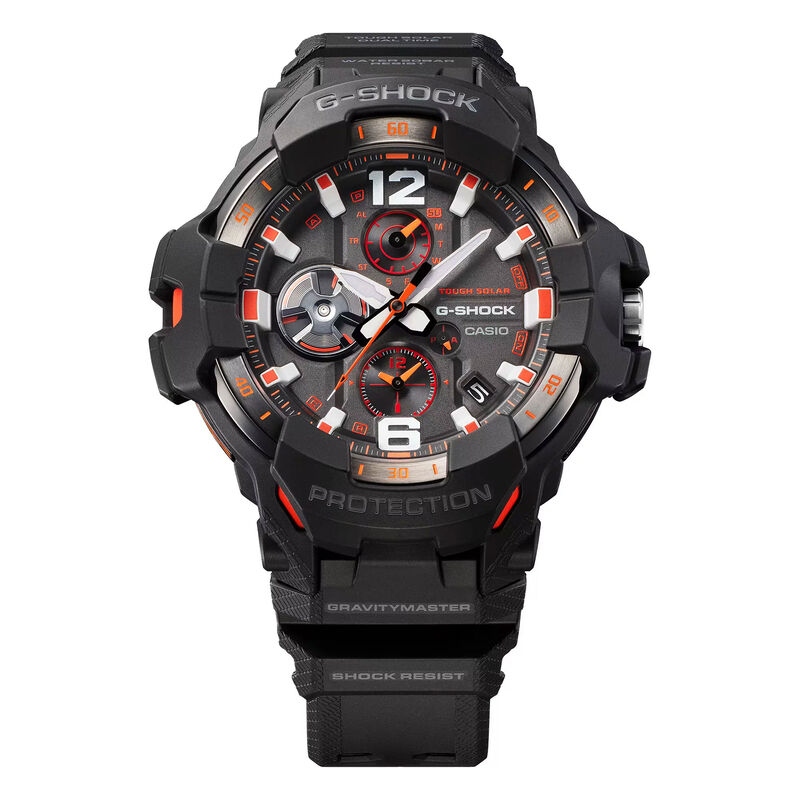 G-Shock GRB300-1A4 Gravity Master Black Orange Bluetooth Pilot Watch image number 5