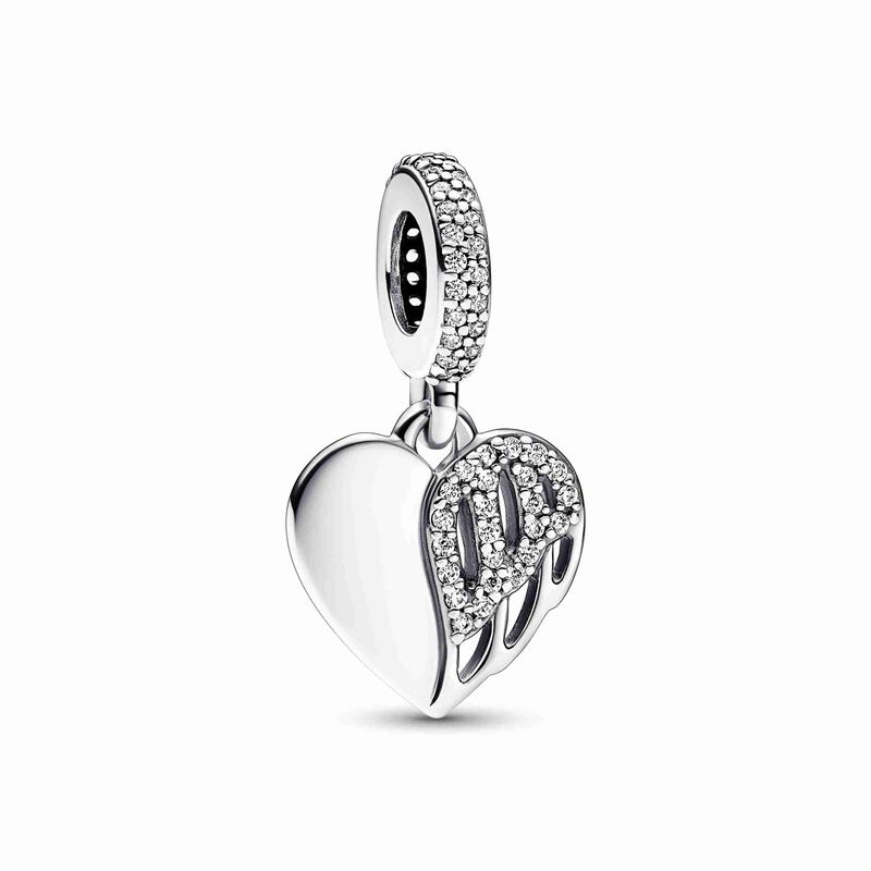 Pandora Heart & Angel Dangle Charm image number 0