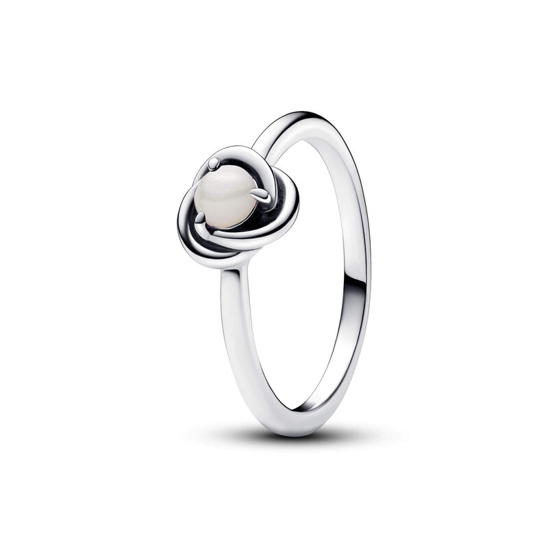 Pandora White Eternity Circle Ring image number 0