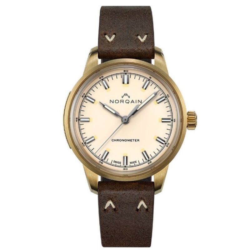 Norqain Freedom 60 Cream Dial Bronze Case Watch, 39mm image number 0