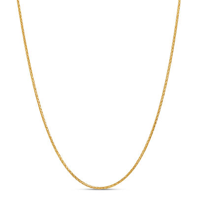 22-Inch Sliding Adjustable Gold Neck Chain, 14K Yellow Gold