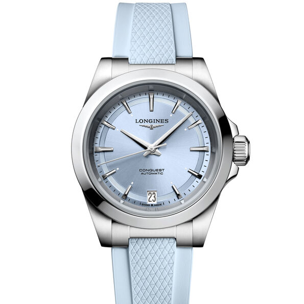 Longines Conquest Blue Dial Watch, 34mm