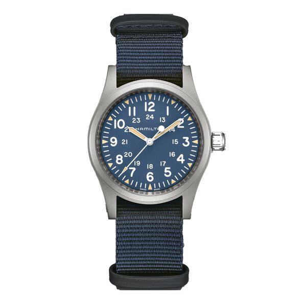 Hamilton Khaki Field Mechanical Watch Blue Dial, 38mm