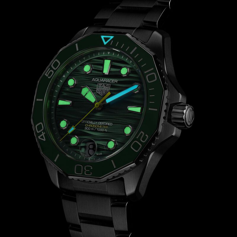 TAG Heuer Aquaracer Professional 300 Green Dial, Stainless Steel Watch, 42mm image number 6