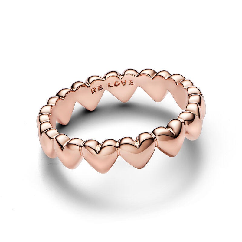 Pandora Row of Hearts Ring image number 1