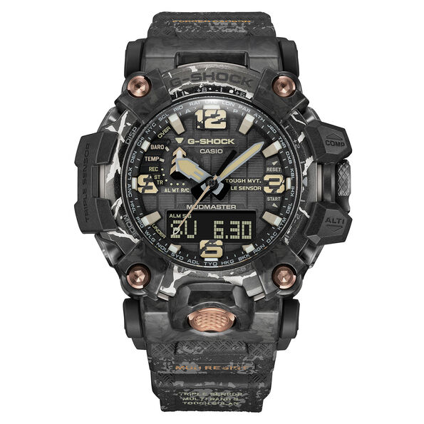 G-Shock Mudmaster ‘Cracked Mud’ Black Dial Watch, 54.4mm