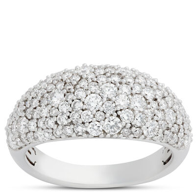 Round Diamonds 14k White Gold Ring