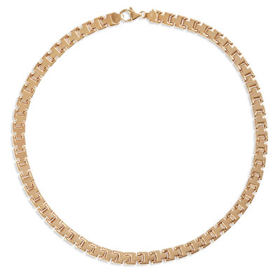 Toscano Three-Row Panther Necklace, 14K Yellow Gold