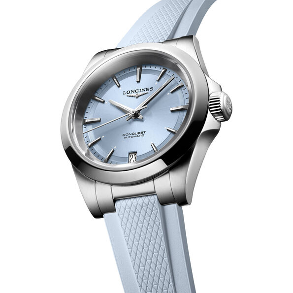 Longines Conquest Blue Dial Watch, 34mm