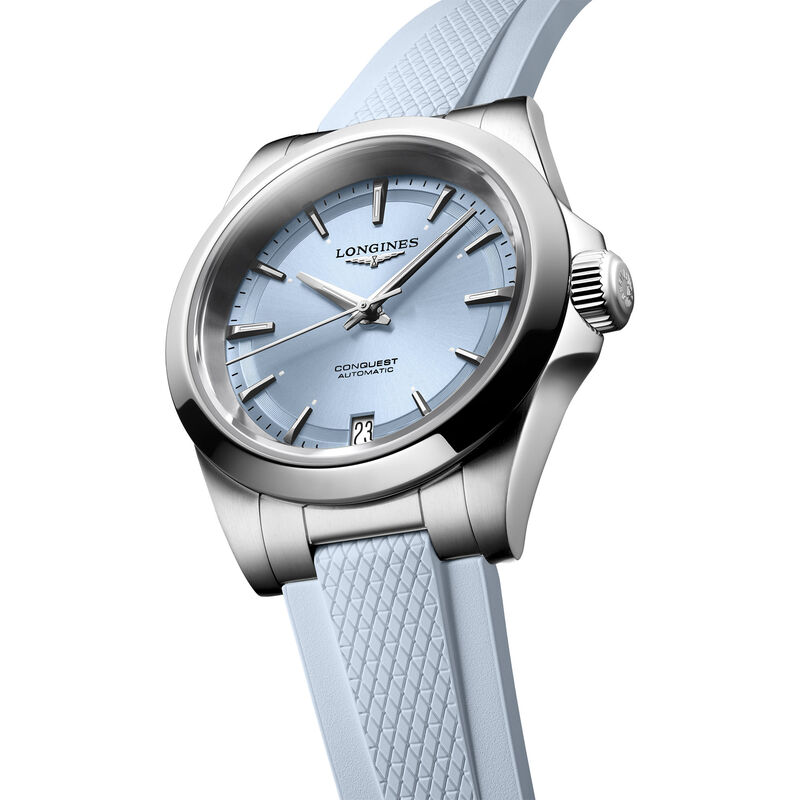 Longines Conquest Blue Dial Watch, 34mm image number 1