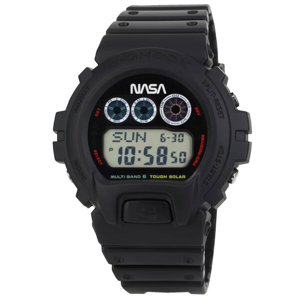 G-Shock NASA Themed 6900 Series Limited Edition Digital Black Dial Watch, 50mm