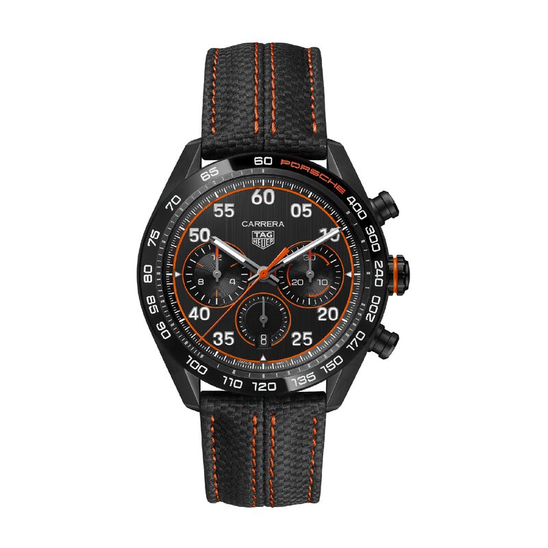 TAG Heuer Carrera Chronograph X Porsche Orange Racing Black Dial, 44mm image number 0