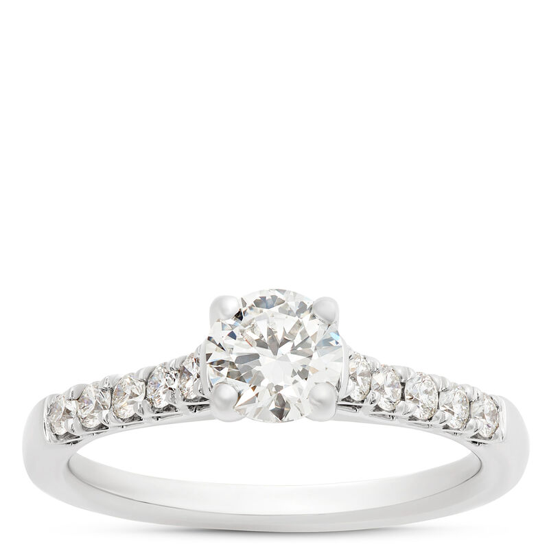 Round Diamond Engagement Ring, Platinum image number 0