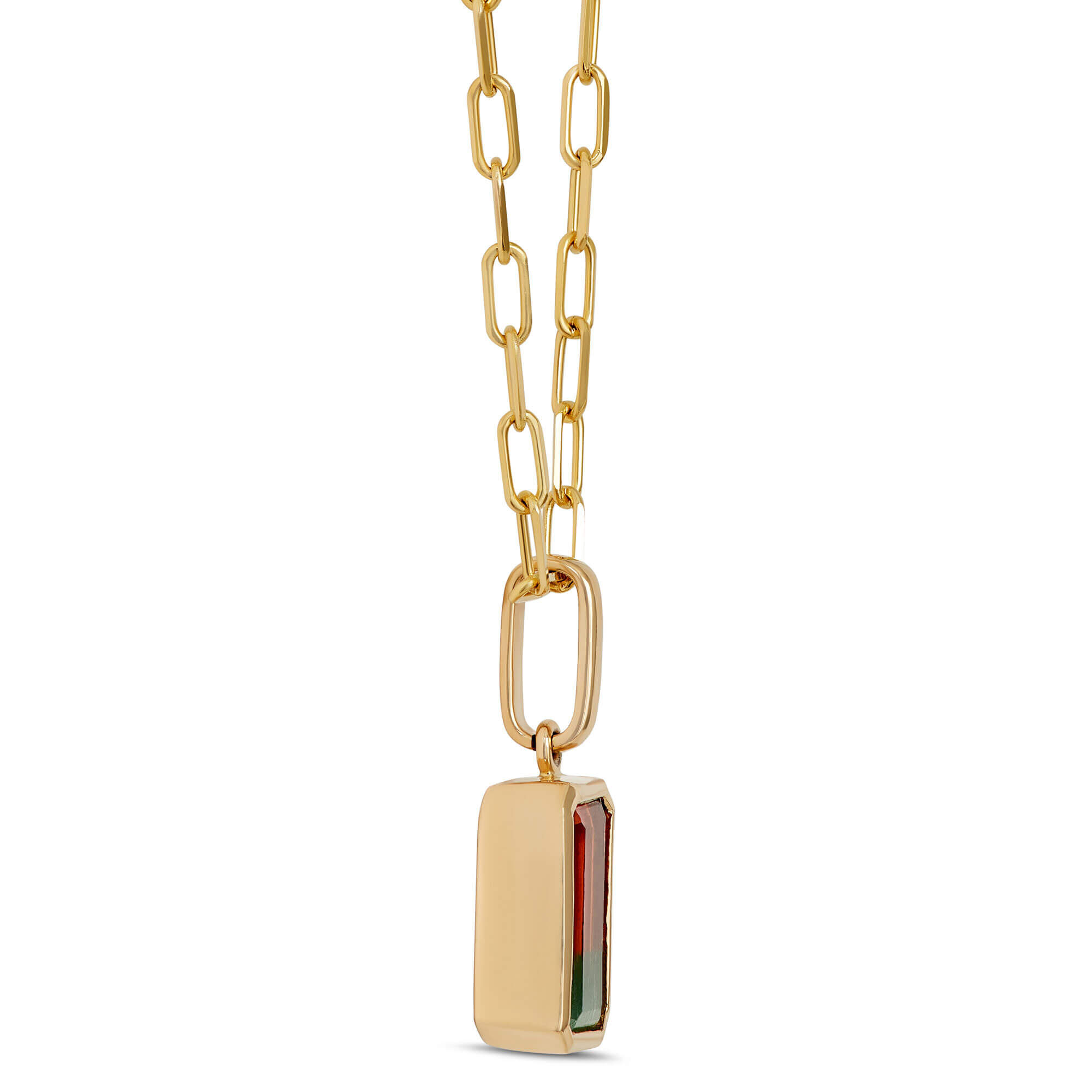 Gold sale tourmaline pendant