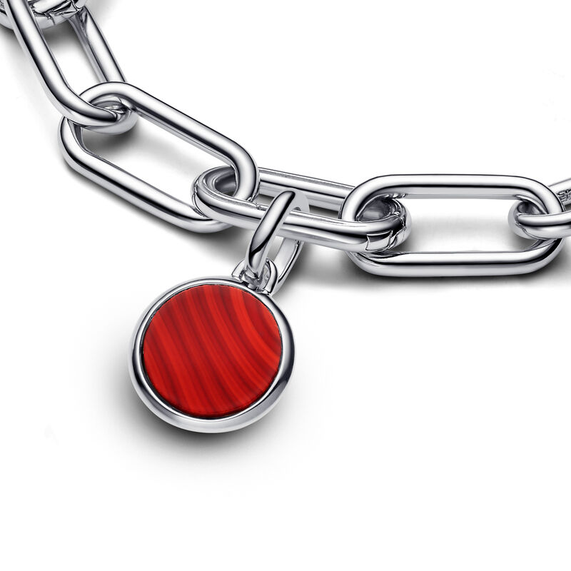 Pandora Red Murano Glass Engravable Mini Medallion Charm image number 2