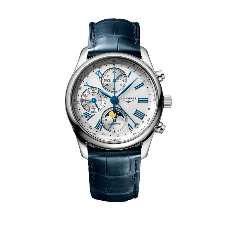 Longines Master Collection Chrono Moonphase White Dial Watch, 40mm image number 0