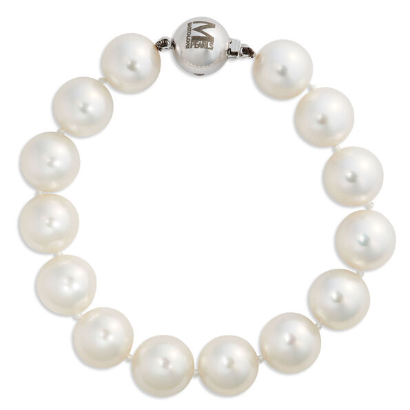 Cultured South Sea Pearl Bracelet, 14K White Gold