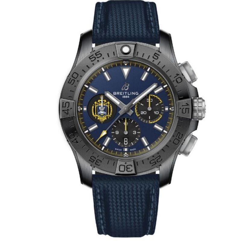 Breitling Avenger BO1 Chronograph Blue Dial Night Mission US Naval Academy Watch, 44mm image number 0