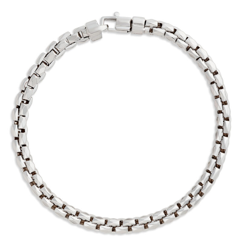 Toscano 8.5-Inch Diamante Link Bracelet, 14K White Gold image number 0