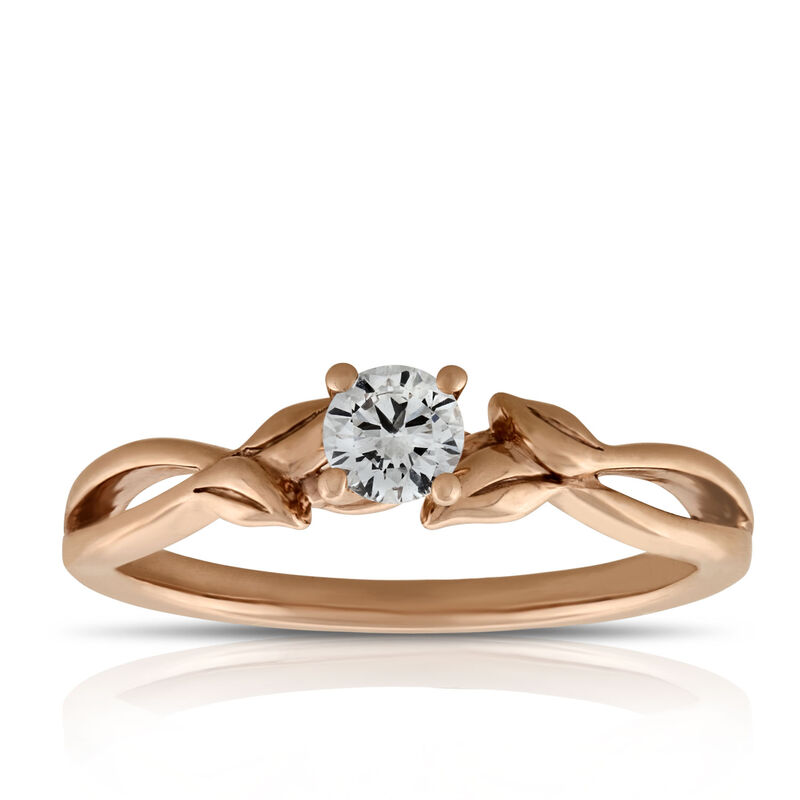 Rose Gold Ikuma Canadian Diamond Engagement Ring 14K image number 0