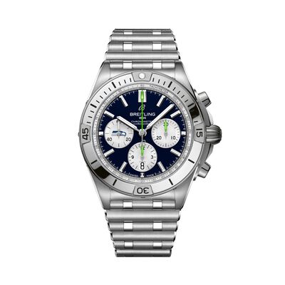 Breitling Chronomat Seattle Seahawks Navy Dial Watch, 42mm