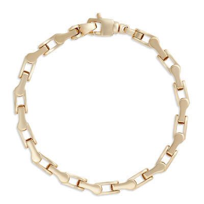 Toscano 8.5-Inch Mechanical Link Bracelet, 14K Yellow Gold