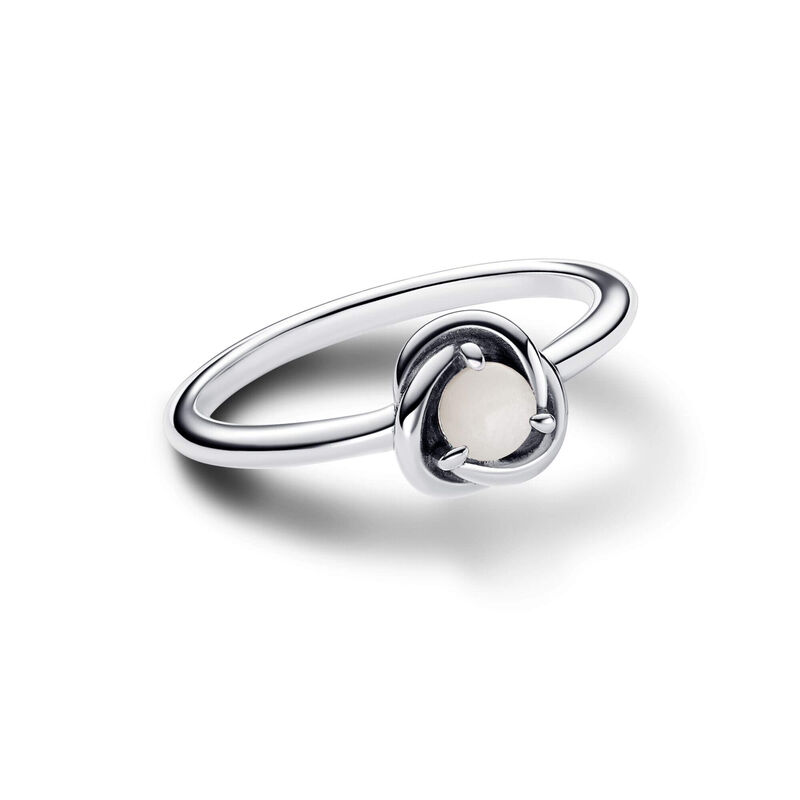 Pandora White Eternity Circle Ring image number 1