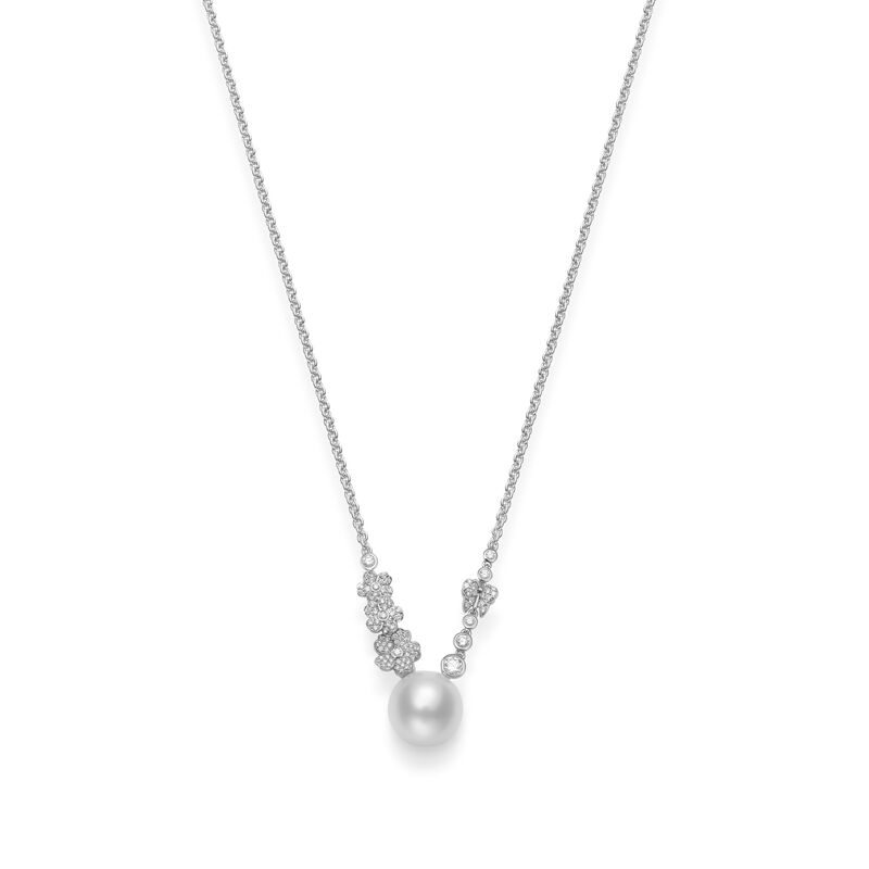 Mikimoto South Sea Cultured Pearl Pendant in 18K White Gold with Diamond image number 0