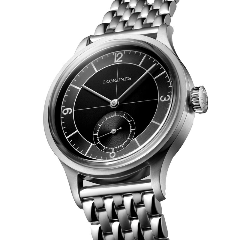 The Longines Heritage Classic Sector Black Dial Watch, 38.5mm image number 1