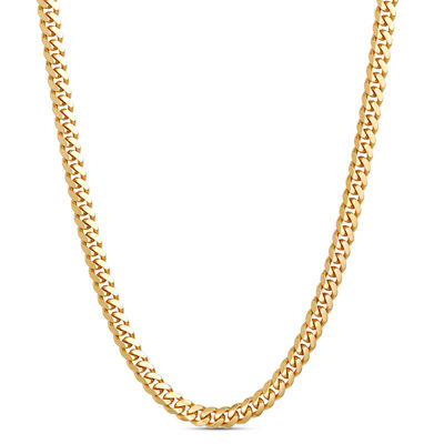 Toscano 24-Inch Cuban Link Necklace, 14K Yellow Gold