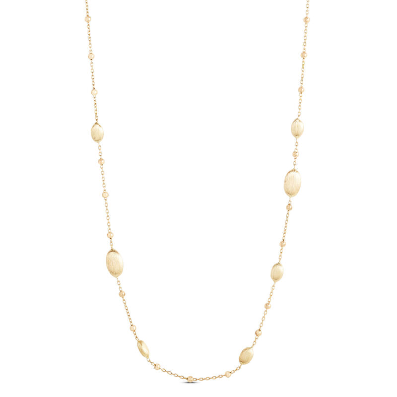 Toscano Multi Bead Chain Necklace, 14K Yellow Gold image number 1