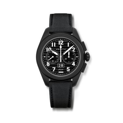 Zenith Pilot Big Date Flyback Black Dial Watch, 42.5mm