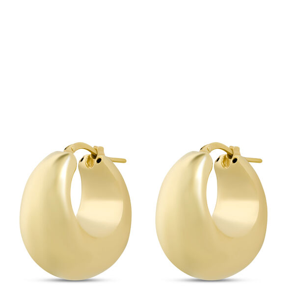 Toscano Hoop Earrings, 14K Yellow Gold