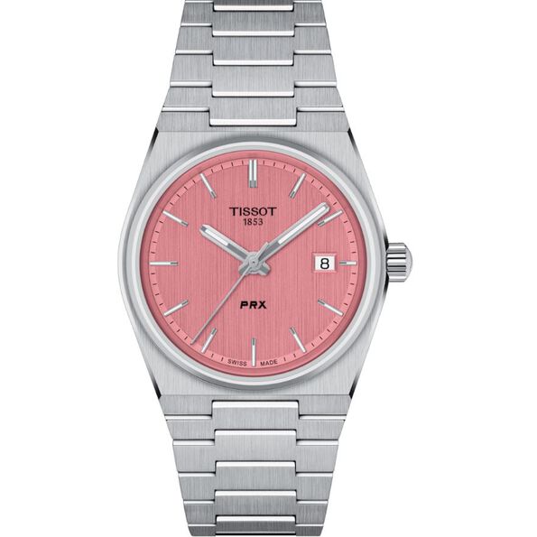 TISSOT PRX Pink Dial Watch 35mm