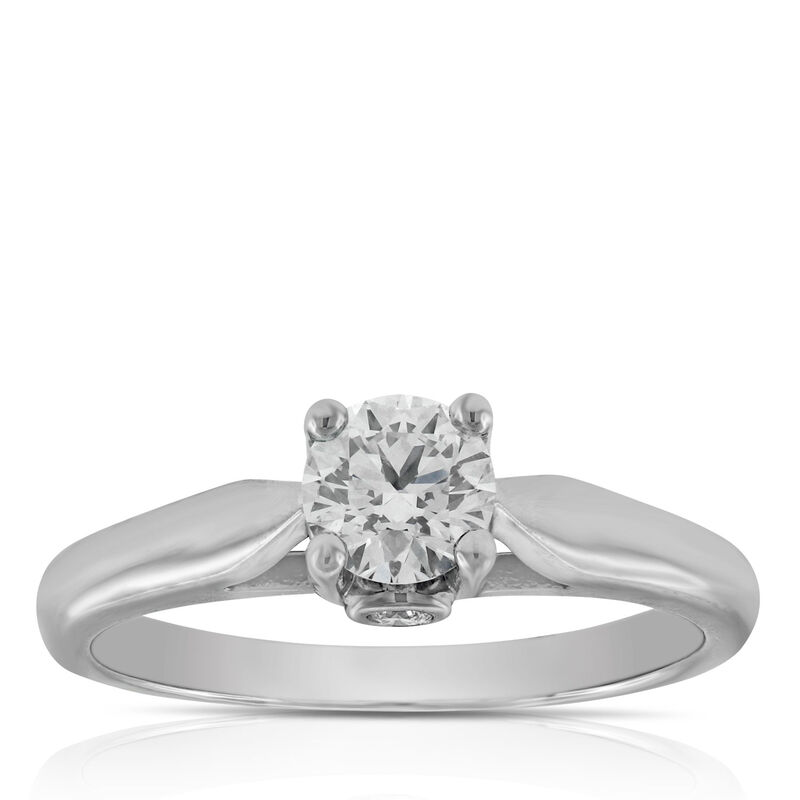 Ideal Cut Ikuma Canadian Diamond Solitaire Ring 14K, 1/2 ct. image number 0