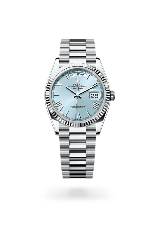 rolex day-date in platinum, m128236-0018 - ben bridge