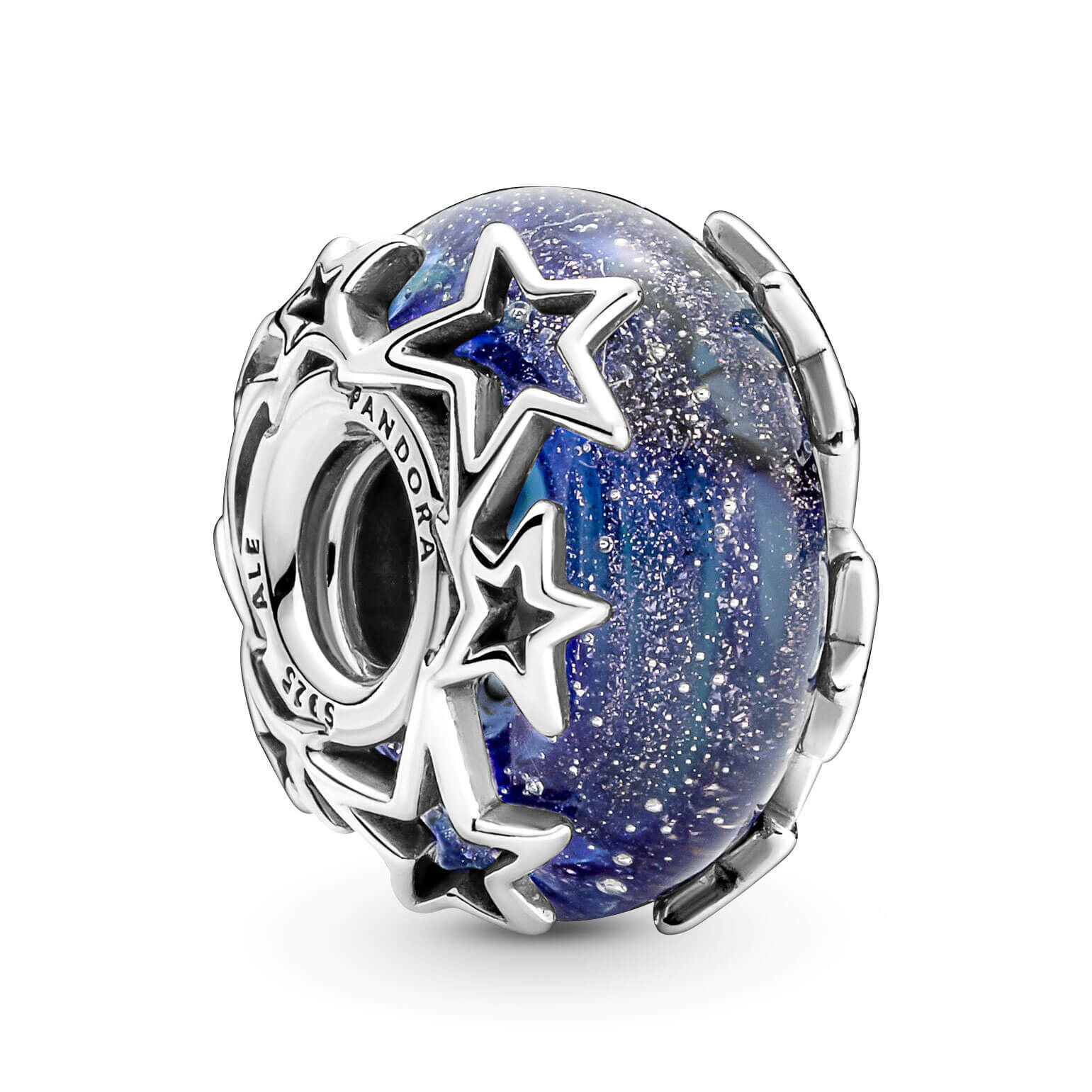 Pandora Galaxy Blue & Star Murano Charm