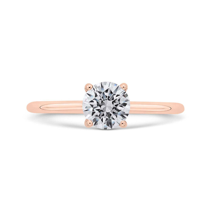 Bella Ponte "The Whisper" Rose Gold Engagement Ring Setting 14K image number 1