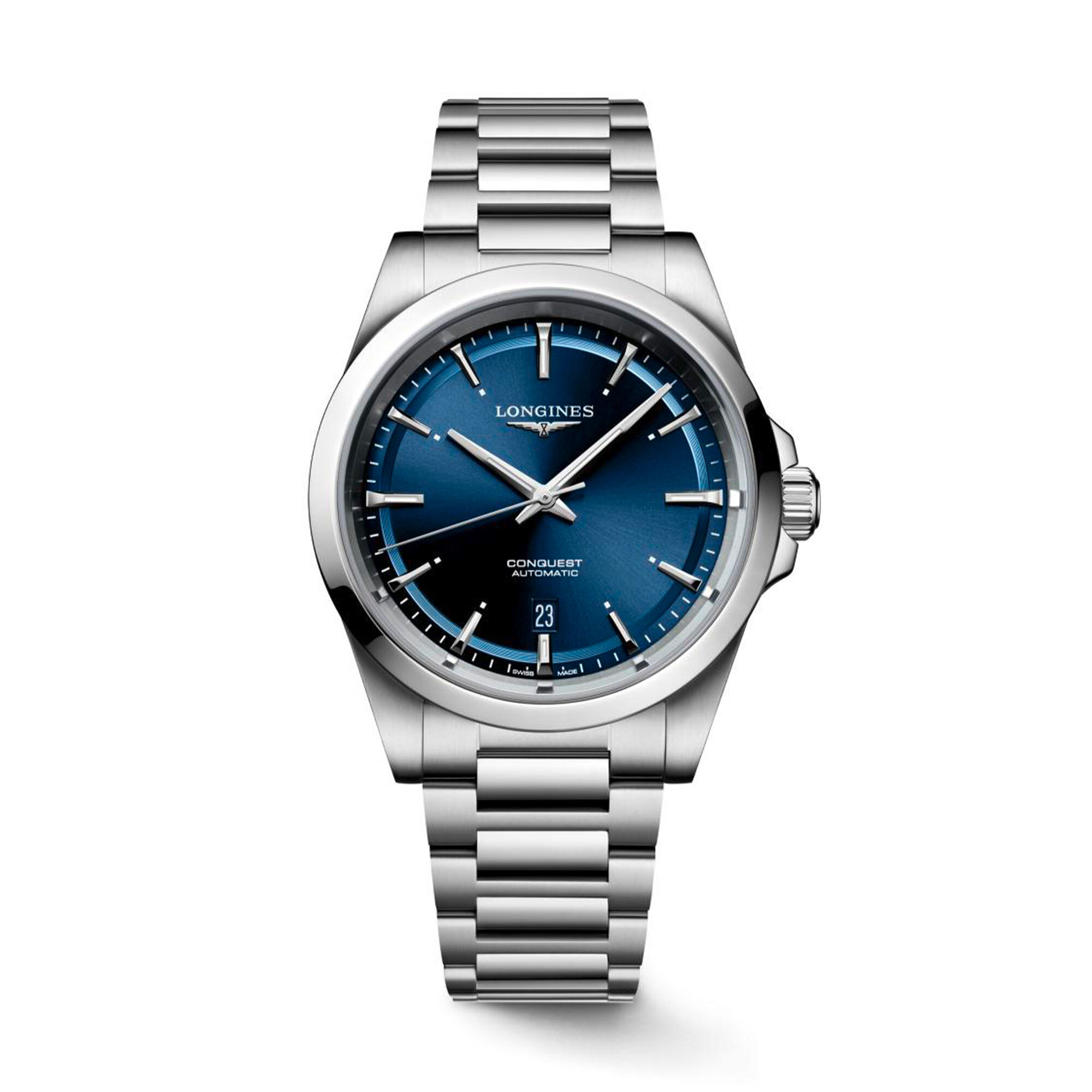 Longines Conquest Watch Sunray Blue Dial 41mm