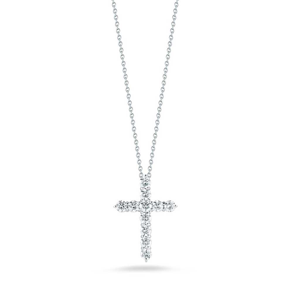 Roberto coin cross 2025 necklace with ruby