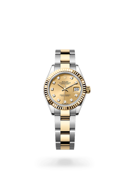 rolex lady-datejust in yellow rolesor - combination of
                oystersteel and yellow gold, m279173-0012 - ben bridge