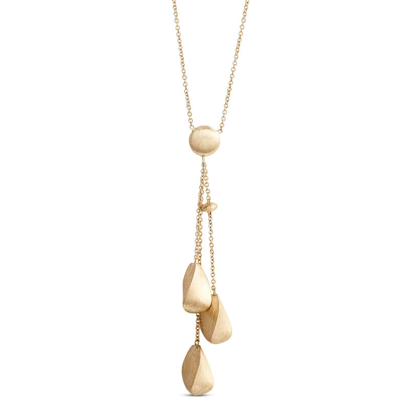 Toscano Beaded Drop Necklace, 14K Yellow Gold image number 0