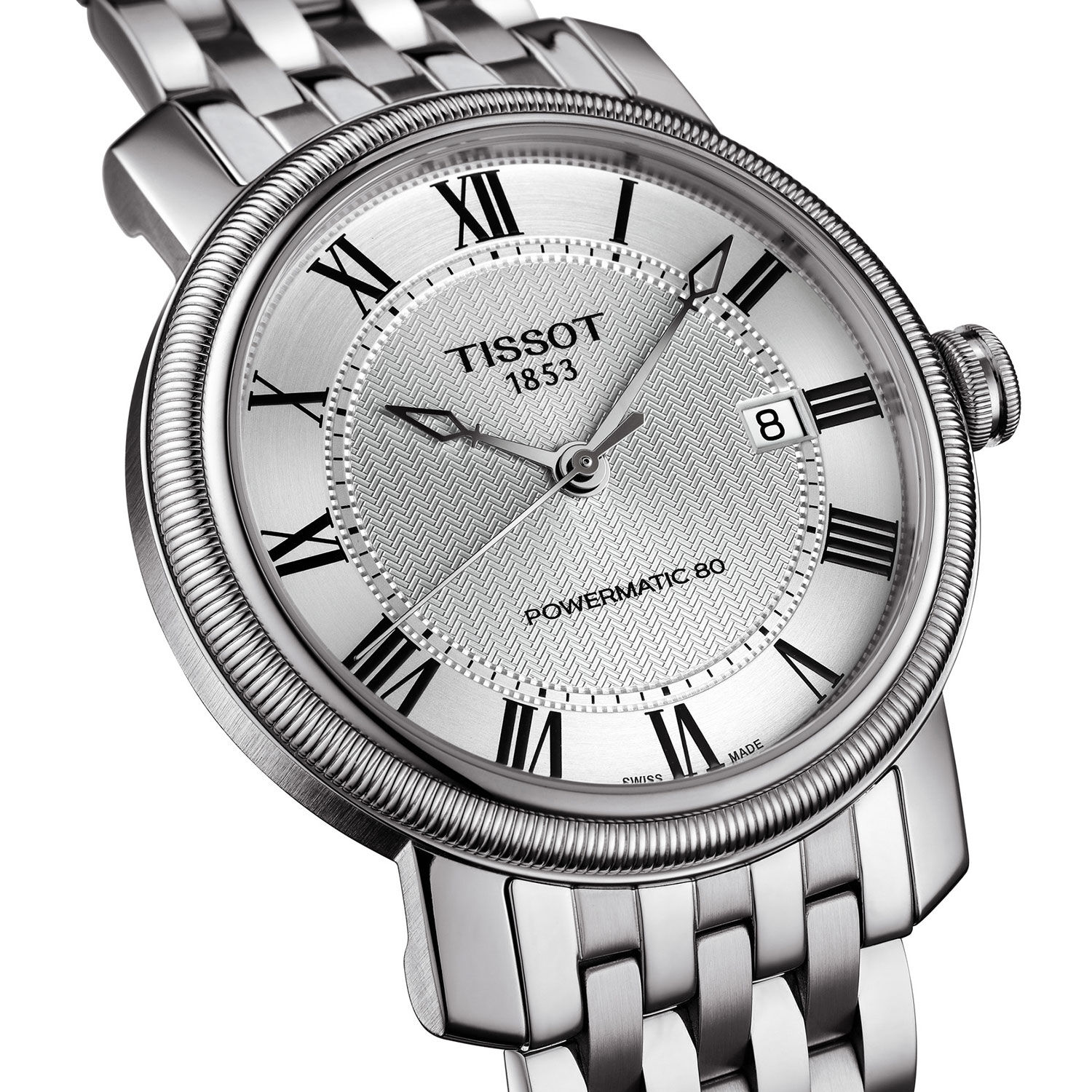 Tissot Bridgeport Powermatic 80 Silver Dial Auto Watch 40mm