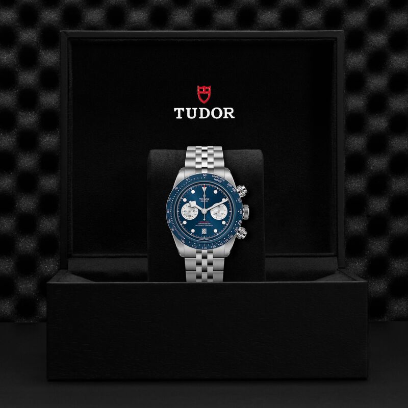 Tudor Black Bay Chrono Blue Dial Watch Stainless Steel Bracelet, 41 mm image number 4