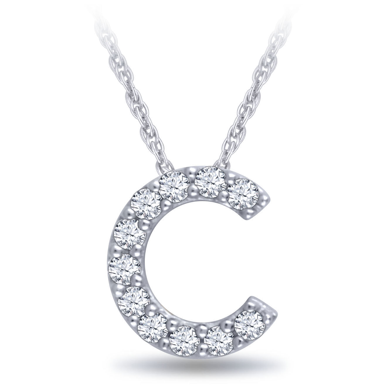 Diamond initial sale c necklace