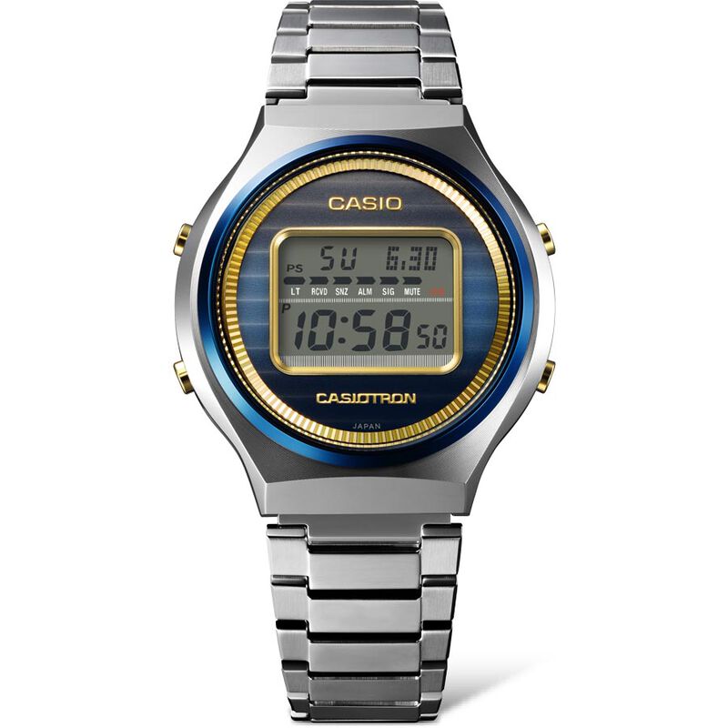 Casio Casiotron 50th Anniversary Limited Edition Recreation Tough Solar Multi Band 6 Brilliant Sunshine Sky And Sea Watch, 42mm image number 1